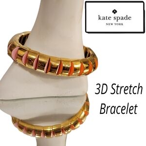 NWT KATE SPADE BANGLE GOLD "make ur mark"